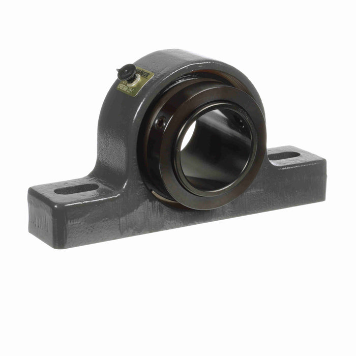 Sealmaster USRBE5000-215-C Mounted Spherical Roller Bearings, Black Oxide Bearing, Pillow Block Bearings, 2-15/16" Diameter, Cast Iron Housing, Two Set Screw Lock Collars, Contact Seal, 