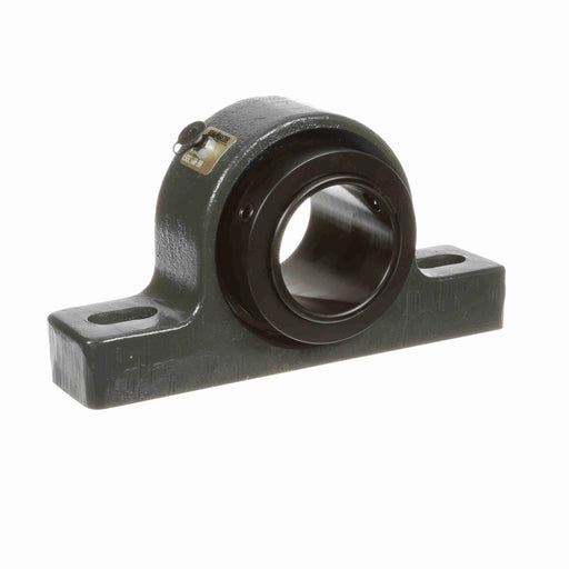 Sealmaster USRBE5000-300 Mounted Spherical Roller Bearings, Black Oxide Bearing, Pillow Block Bearings, 3" Diameter, Cast Iron Housing, Two Set Screw Lock Collars, Felt Labyrinth Seal, 