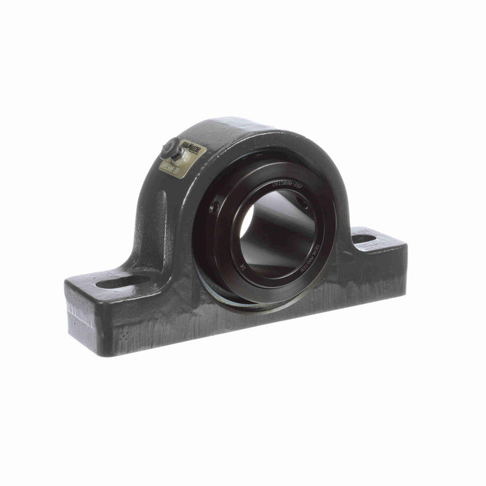 Sealmaster USRBE5000E-208 Mounted Spherical Roller Bearings, Black Oxide Bearing, Pillow Block Bearings, 2-1/2" Diameter, Cast Iron Housing, Two Set Screw Lock Collars, Felt Labyrinth Seal, 