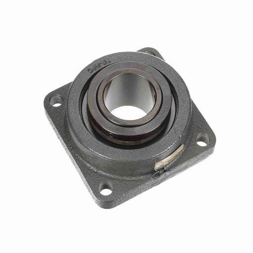 Sealmaster USFBE5000-208 Mounted Spherical Roller Bearings, Black Oxide Bearing, 4 Bolt Flange Bearings, 2-1/2" Diameter, Cast Iron Housing, Two Set Screw Lock Collars, Felt Labyrinth Seal, 