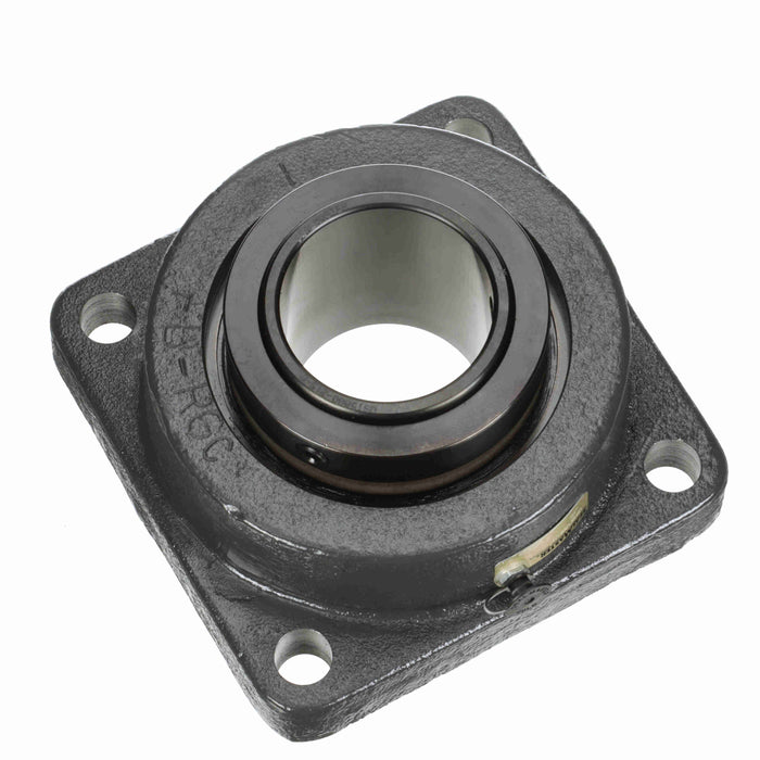 Sealmaster USFBE5000-215-C Mounted Spherical Roller Bearings, Black Oxide Bearing, 4 Bolt Flange Bearings, 2-15/16" Diameter, Cast Iron Housing, Two Set Screw Lock Collars, Contact Seal, 