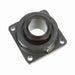 Sealmaster USFBE5000-303 Mounted Spherical Roller Bearings, Black Oxide Bearing, 4 Bolt Flange Bearings, 3-3/16" Diameter, Cast Iron Housing, Two Set Screw Lock Collars, Felt Labyrinth Seal, 