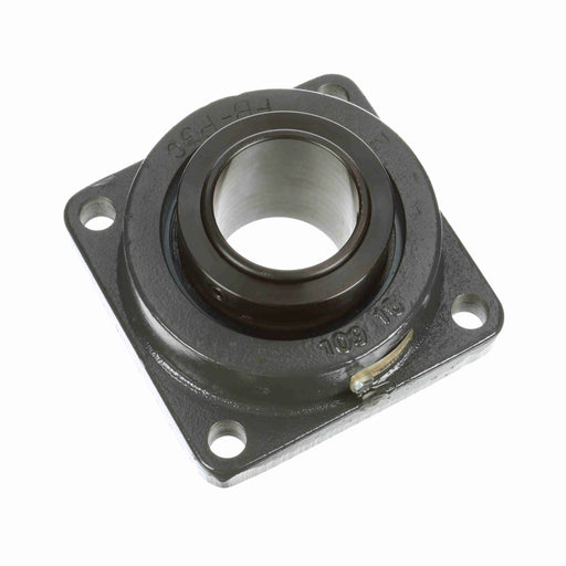 Sealmaster USFBE5000-300 Mounted Spherical Roller Bearings, Black Oxide Bearing, 4 Bolt Flange Bearings, 3" Diameter, Cast Iron Housing, Two Set Screw Lock Collars, Felt Labyrinth Seal, 