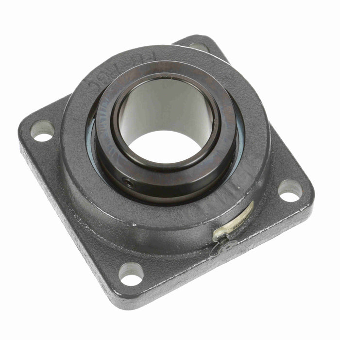 Sealmaster USFBE5000-300-C Mounted Spherical Roller Bearings, Black Oxide Bearing, 4 Bolt Flange Bearings, 3" Diameter, Cast Iron Housing, Two Set Screw Lock Collars, Contact Seal, 