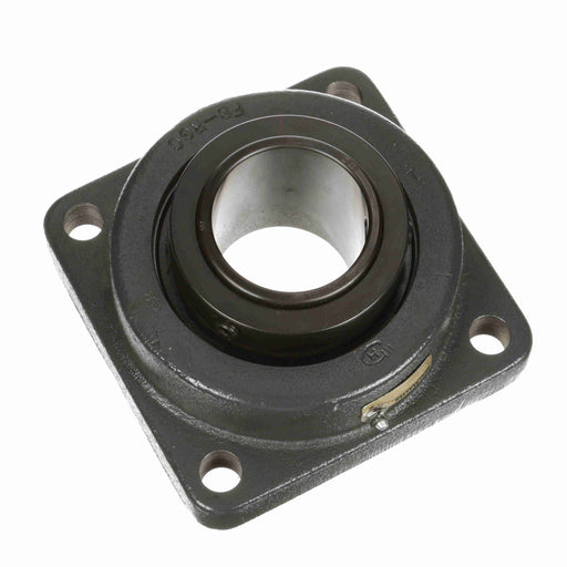 Sealmaster USFBE5000E-215 Mounted Spherical Roller Bearings, Black Oxide Bearing, 4 Bolt Flange Bearings, 2-15/16" Diameter, Cast Iron Housing, Two Set Screw Lock Collars, Felt Labyrinth Seal, 