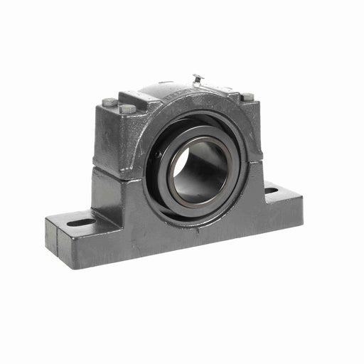 Sealmaster USRB5520E-308 Mounted Spherical Roller Bearings, Black Oxide Bearing, Pillow Block Bearings, 3-1/2" Diameter, Cast Iron Housing, Two Set Screw Lock Collars, Felt Labyrinth Seal, 