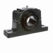 Sealmaster USRB5515A-207 Mounted Spherical Roller Bearings, Black Oxide Bearing, Pillow Block Bearings, 2-7/16" Diameter, Cast Iron Housing, Adapter Locking, Felt Labyrinth Seal, 