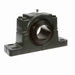 Sealmaster USRBF5517A-300 Mounted Spherical Roller Bearings, Black Oxide Bearing, 4 Bolt Pillow Block Bearings, 3" Diameter, Cast Iron Housing, Adapter Locking, Felt Labyrinth Seal, 