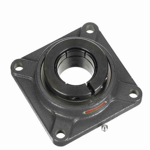 Sealmaster SFMH-39T Mounted Ball Bearings, Black Oxide Bearing, 4 Bolt Flange Bearings, 2-7/16" Diameter, Cast Iron Housing, Concentric Locking, Felt Labyrinth Seal, Wide Inner Race