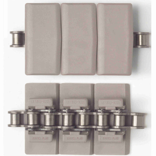 Belts Chain Side Flexing Low Friction Acetal Brown Two-Piece Plate Top Tabs 1-1/2" Pitch 4-1/2" Wide 1873 Series 