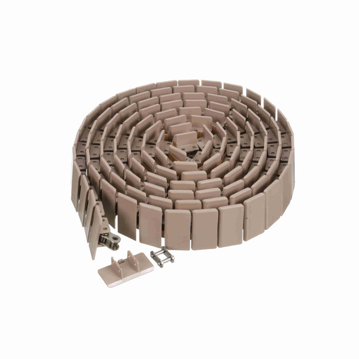 Belts Chain Straight running Low Friction Acetal Brown Two-Piece Plate Top 1" Pitch 2" Wide 843 Series 