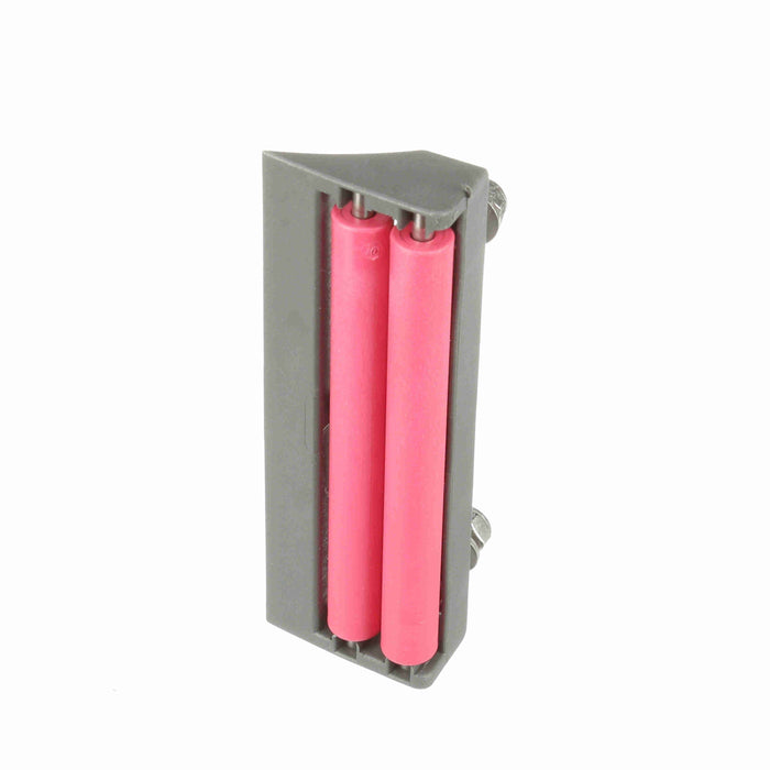 Conveyor Components Modular Transfer Plates Acetal Frame Thermoplastic Rollers End Transfer Module 4-1/2" Wide With 2 Rollers M6 Thread 