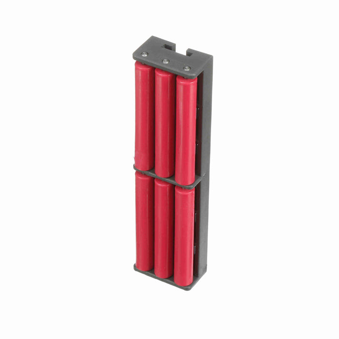 Conveyor Components Modular Transfer Plates Acetal Frame Thermoplastic Rollers Center Transfer Module 6" Wide With 3 Rollers M8 Thread 