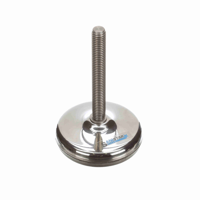 Conveyor Components Frame & Structure Supports Stainless Steel Base Stainless Steel Threads  Leveler 4" Diameter 6" Spindle 3/4"-10 Thread 