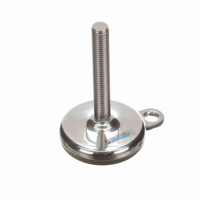 Conveyor Components Frame & Structure Supports Stainless Steel Base Stainless Steel Threads  Leveler 3" Diameter 5-1/2" Spindle 1/2"-13 Thread 