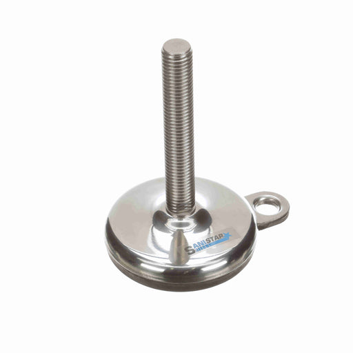 Conveyor Components Frame & Structure Supports Stainless Steel Base Stainless Steel Threads  Leveler Fixed 3" Diameter 4-1/2" Spindle 1/2"-13 Thread 