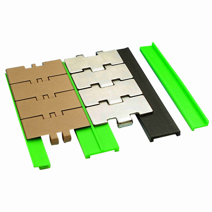 Conveyor Components Wear Strips UHMW Green Rail Cover 1-1/2" Wide 1/4" Thick 200ft Long 