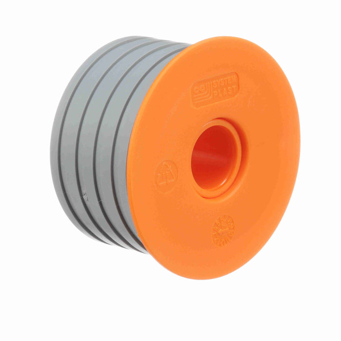 Conveyor Components Rollers Polyethylene TPR Rubber Coating Orange 67mm OD 3/4" Bore 43mm Long 