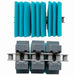 Belts Chain Side Flexing NG Evo Grey Blue Snap-on Rubber Gripper Tabs 1-1/2" Pitch 3-1/4" Wide 1873 Series 