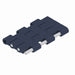 Belts Plastic Modular Belts Straight Running NG Evo Grey Blue Flat Top 1/2" Pitch 3" Wide 2121 Series 