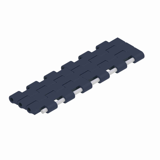 Belts Plastic Modular Belts Straight Running NG Evo Grey Blue Flat Top 1/2" Pitch 48" Wide 2121 Series 