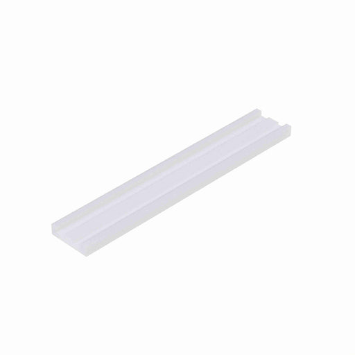 Conveyor Components Wear Strips UHMW White Chain Guide 2" Wide 1/2" Thick 10ft Long W-Shaped 80 Pitch 