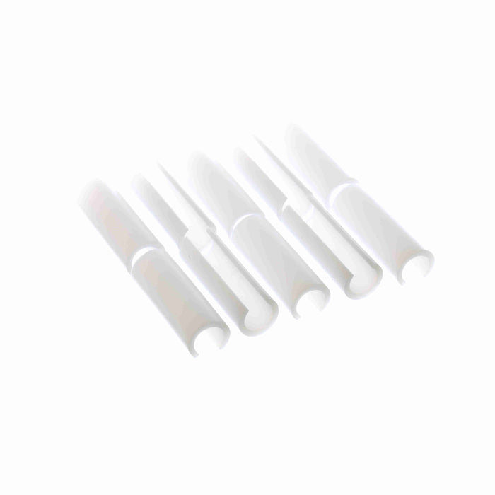 Conveyor Components Wear Strips UHMW White Round Bar Cover 7/8" Wide 7/8" High 6-1/2" Long