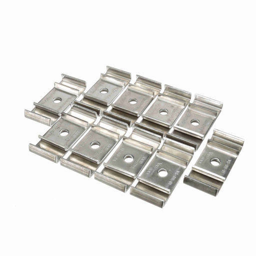 Conveyor Components Product Guides & Brackets Stainless Steel Clamp For 3/8" Screws For M10 Screws 2-1/2" Rail Center Double Rail Clamp 