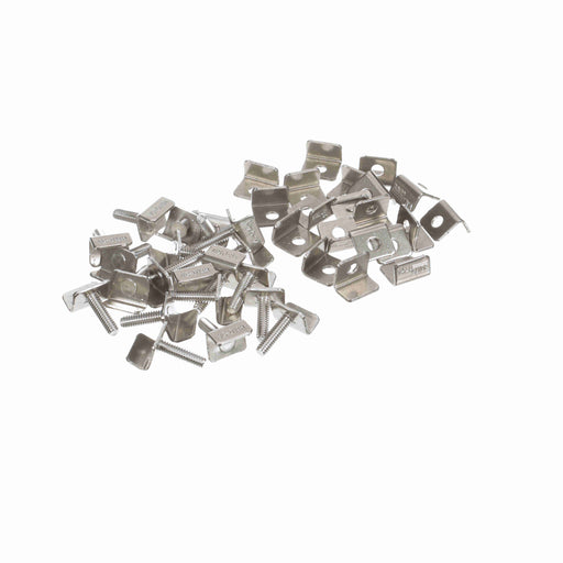 Conveyor Components Product Guides & Brackets Stainless Steel Clip Single Rail 1/4"-20 Thread Male Thread 7/8" Stud Length 