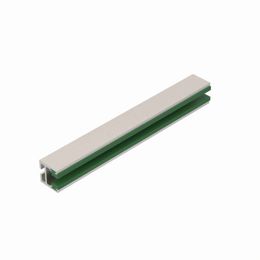 Conveyor Components Wear Strips UHMW Green Chain Guide 1-7/8" Wide 1-11/16" Thick 10ft Long 60 Pitch Assembly 