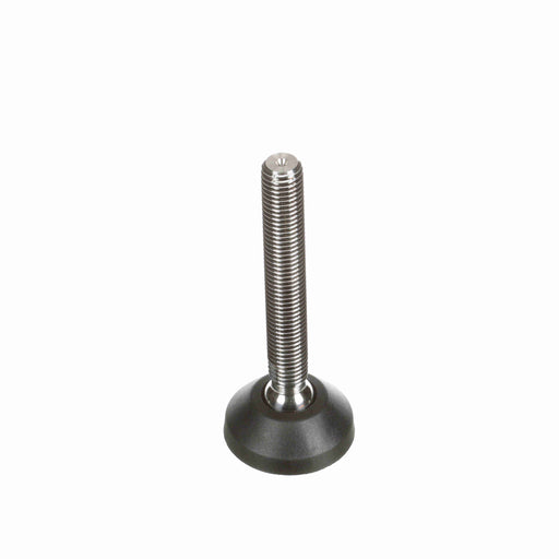 Conveyor Components Frame & Structure Supports Polyamide Base Stainless Steel Threads Leveler Fixed 2-3/8" Diameter 7-3/4" Spindle 3/4"-10 Thread 