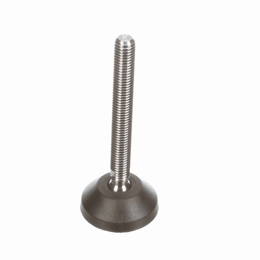 Conveyor Components Frame & Structure Supports Polyamide Base Stainless Steel Threads Leveler Articulating 2-3/8" Diameter 4-1/4" Spindle 5/8"-11 Thread 