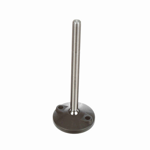 Conveyor Components Frame & Structure Supports Polyamide Base Stainless Steel Threads Leveler Articulating 4" Diameter 4-1/2" Spindle 3/4"-10 Thread 