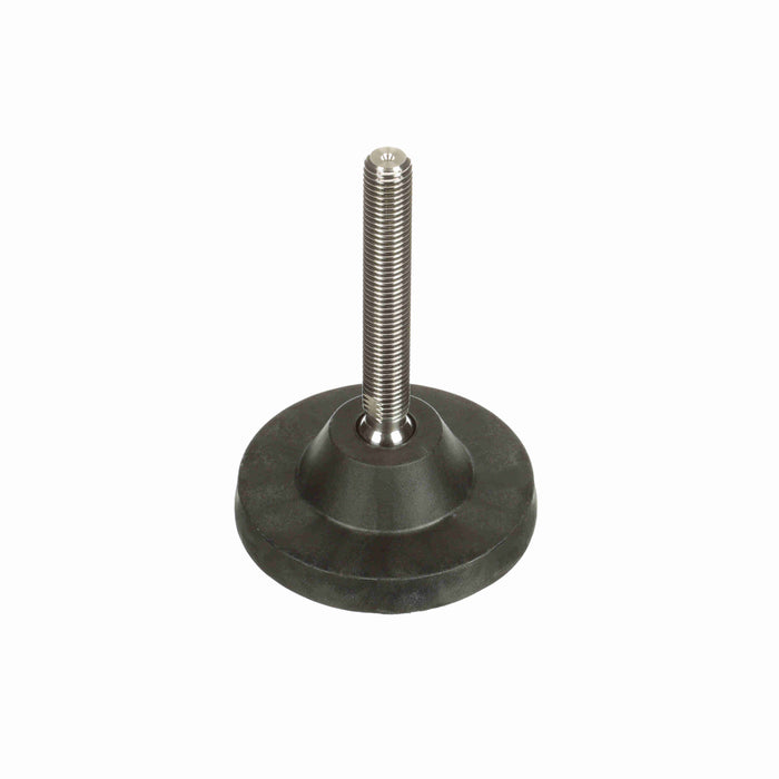 Conveyor Components Frame & Structure Supports Polyamide Base Stainless Steel Threads Leveler Articulating 4-7/8" Diameter 4-1/2" Spindle 3/4"-10 Thread 