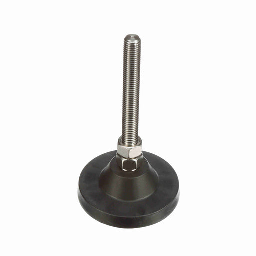 Conveyor Components Frame & Structure Supports Polyamide Base Stainless Steel Threads Leveler Articulating 4-7/8" Diameter 6-1/4" Spindle 3/4"-10 Thread 