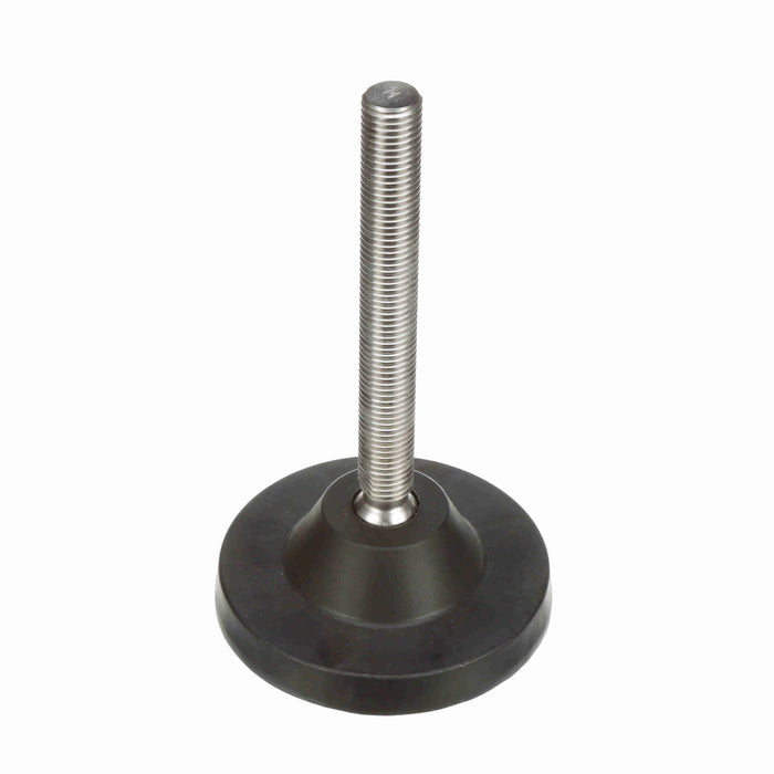 Conveyor Components Frame & Structure Supports Polyamide Base Stainless Steel Threads Leveler Articulating 4-7/8" Diameter 6-1/4" Spindle M20 Thread 