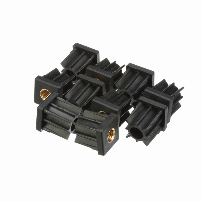 Conveyor Components Frame & Structure Supports Polyamide Threaded Tube End For Square Tubes 1-1/2" Tube 11ga Wall 5/8"-11 Thread 