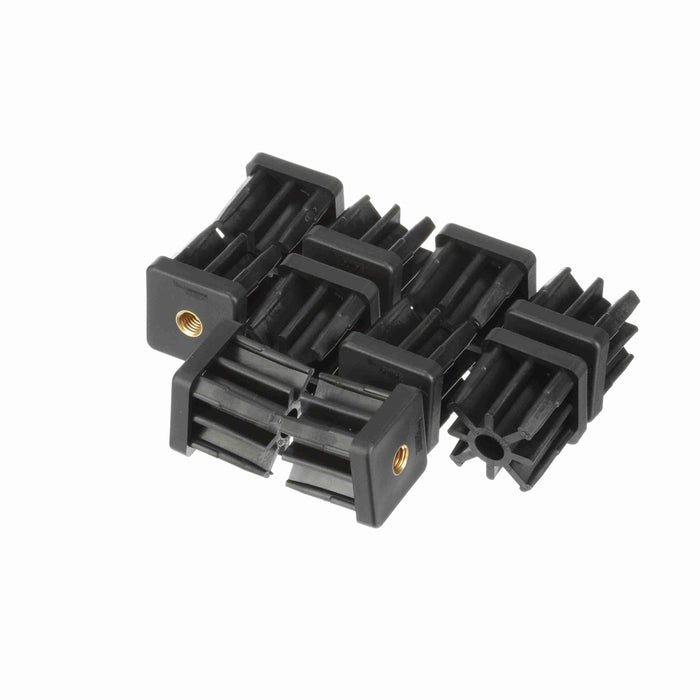 Conveyor Components Frame & Structure Supports Polyamide Threaded Tube End For Square Tubes 2" Tube 11ga Wall 1/2"-13 Thread 