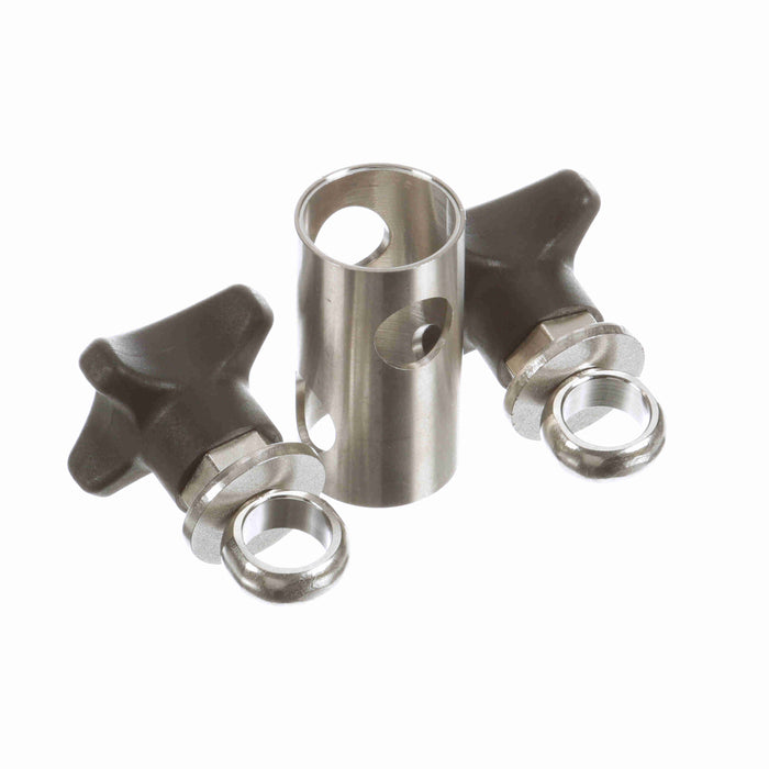 Conveyor Components Product Guides & Brackets Stainless Steel Cross Block With Knob For 5/8" Rod 