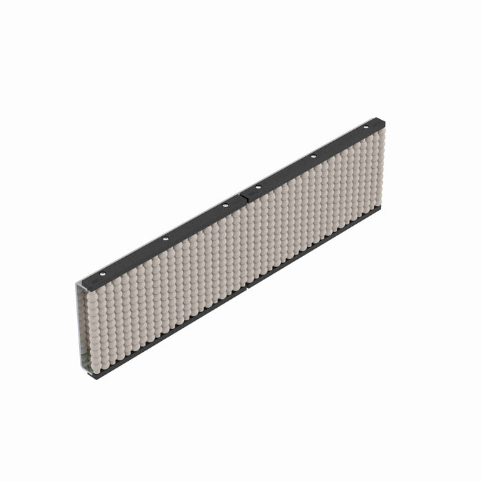 Conveyor Components Product Guides & Brackets Stainless Steel Channel Acetal Beads Beadwall 1-1/2" Thick 8-3/8" Wide 2ft Long 