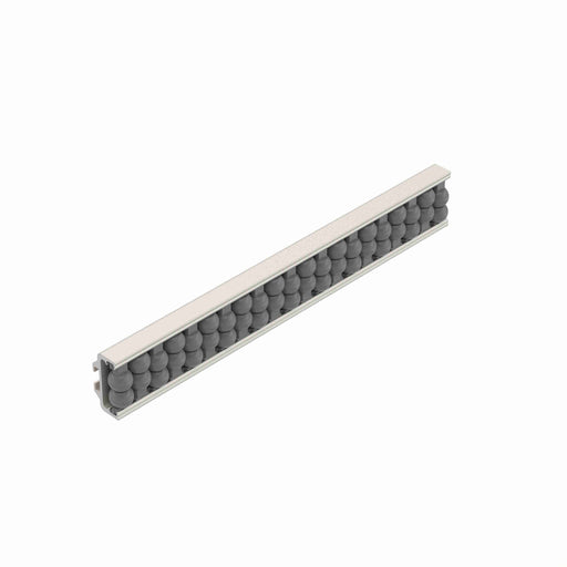 Conveyor Components Product Guides & Brackets Aluminum Channel Acetal Beads Beadwall Speedrail 1" Thick 1-3/4" Wide 3ft Long 