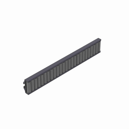 Conveyor Components Product Guides & Brackets PVC Channel Acetal Beads Beadwall Speedroll Flexible 7/8" Thick 1-7/8" Wide 3ft Long 