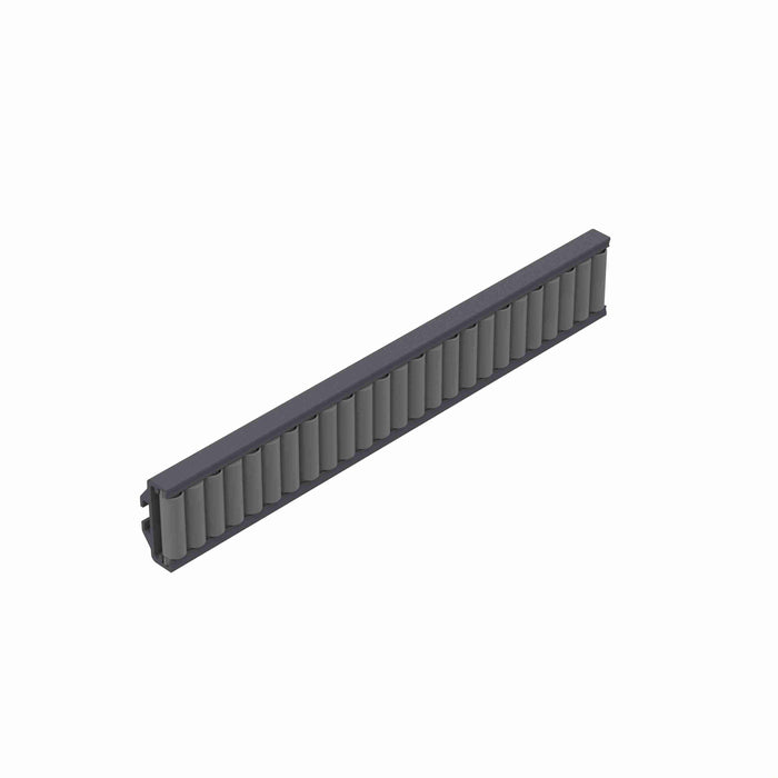 Conveyor Components Product Guides & Brackets PVC Channel Acetal Beads Beadwall Speedroll Flexible 7/8" Thick 1-7/8" Wide 6ft Long 