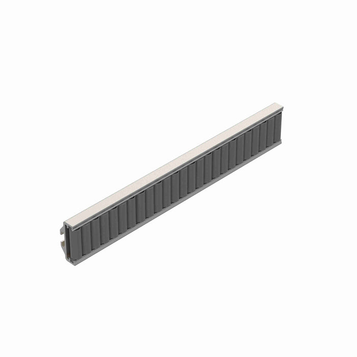 Conveyor Components Product Guides & Brackets Aluminum Channel Acetal Beads Beadwall Speedroll 7/8" Thick 1-7/8" Wide 3ft Long 