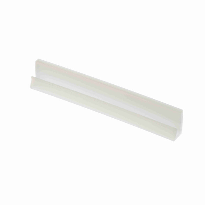 Conveyor Components Wear Strips UHMW White J-Leg J-Shaped 1-3/8" Wide 9/16" Thick 10ft Long 