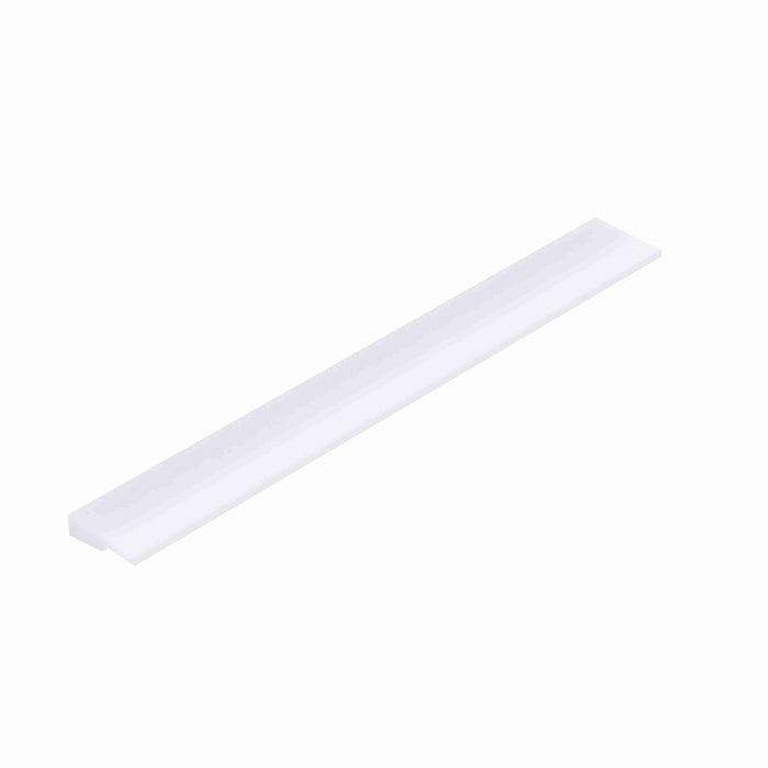 Conveyor Components Wear Strips UHMW White J-Leg J-Shaped 1-1/2" Wide 3/8" Thick 10ft Long 