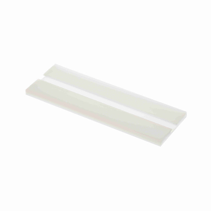 Conveyor Components Product Guides & Brackets UHMW White Guide Rail Cover 2-1/8" Wide 1/4" Thick 10ft Long 