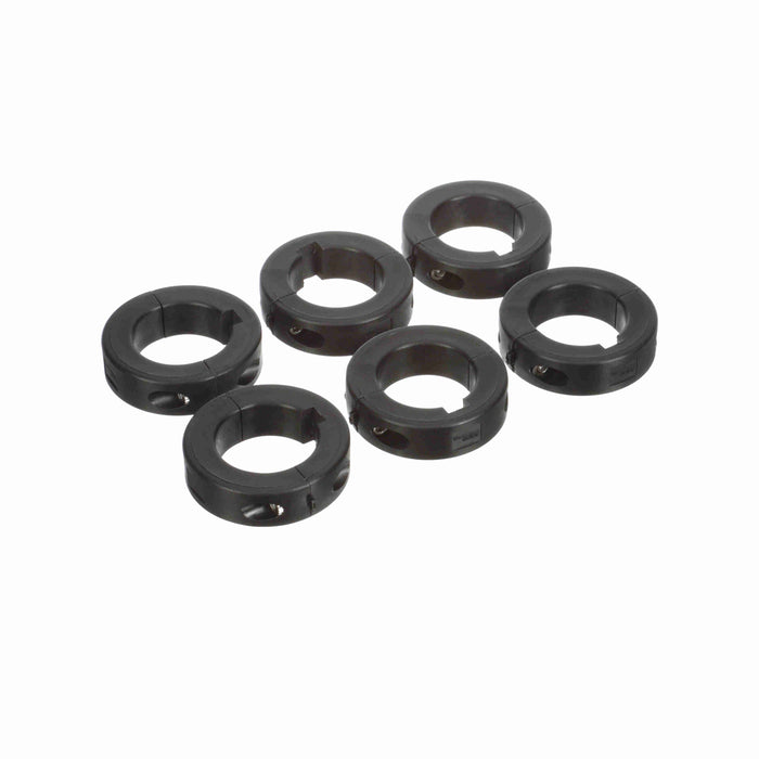 Collars & Couplings Shaft Collars Polyamide Plastic Round Bore Keyed Two Piece Clamping 1-1/2" Bore 