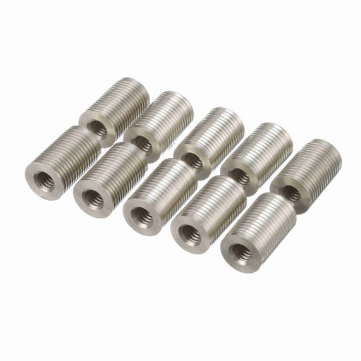 Conveyor Components Hardware Stainless Steel Threaded Tube End 3/4" Tube 16ga Wall 5/16"-18 Thread 