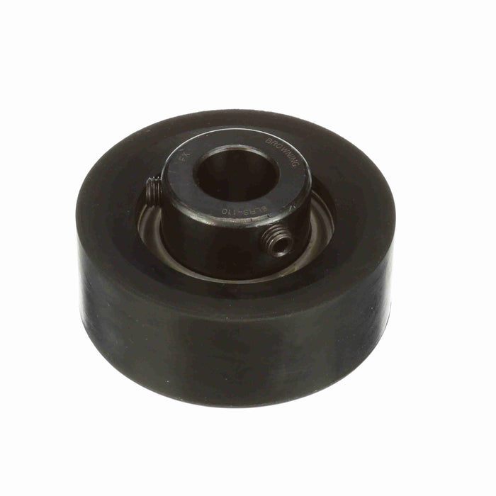 Mounted Rubber Rubber Mounted Cylindrical Cartridge Ball Bearing 52100 Bearing Steel Setscrew Lock